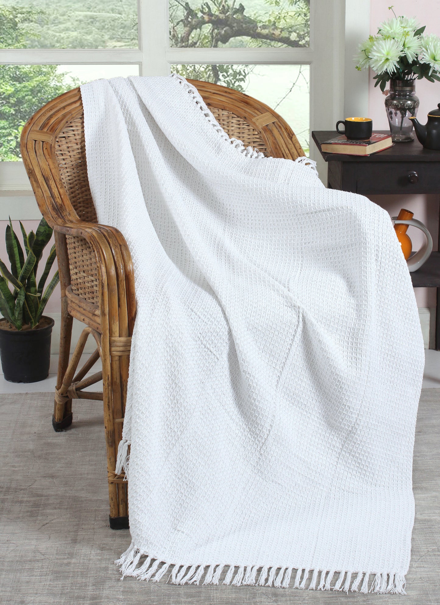 Honeycomb Cotton Throw