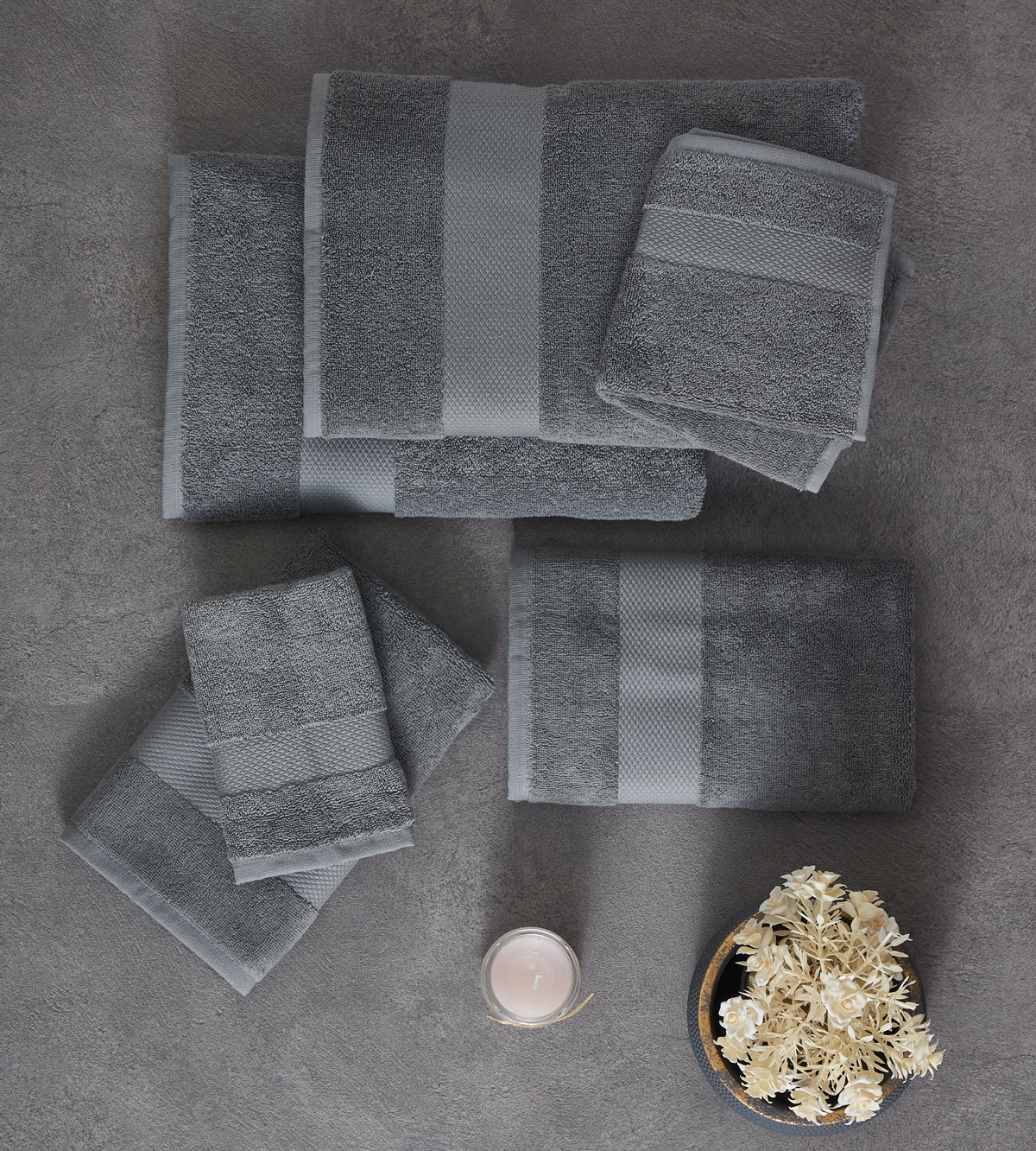 Fabstyles Diamond 100% Turkish Cotton Towel Set