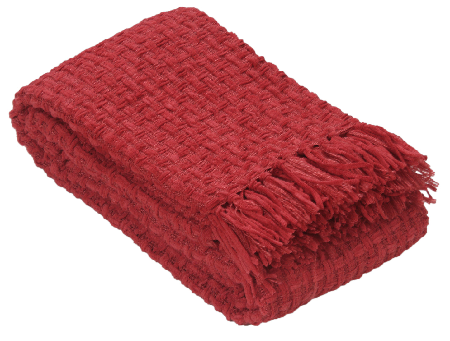 Chenille Basket Weave Throw