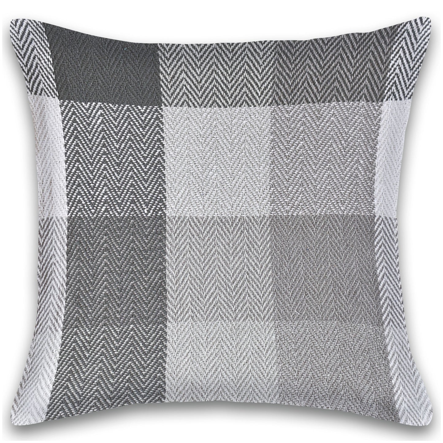 Herringbone Check Cotton Cushion with filler
