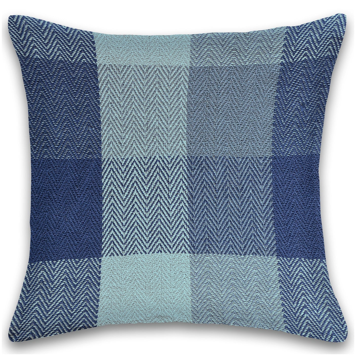 Herringbone Check Cotton Cushion with filler