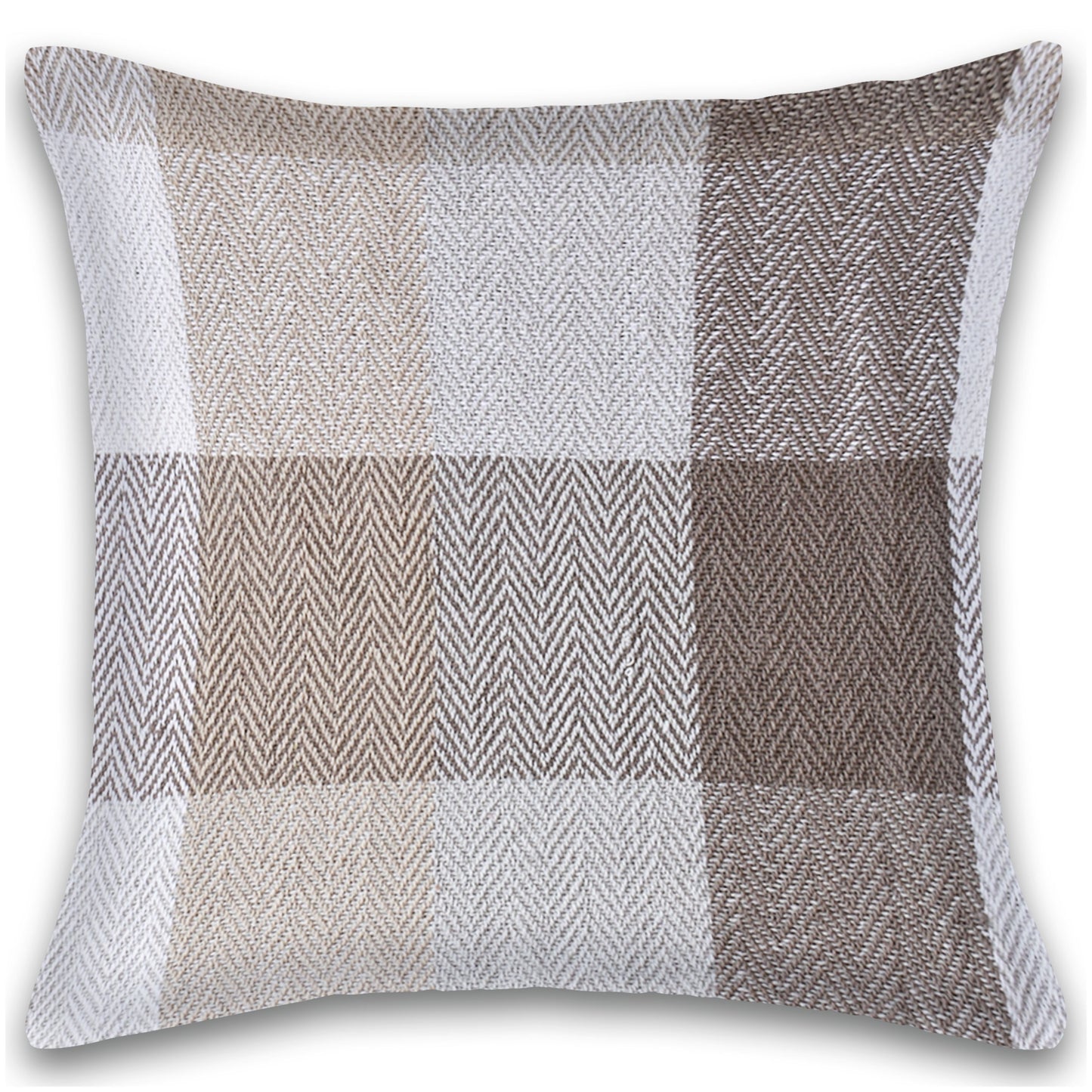 Herringbone Check Cotton Cushion with filler