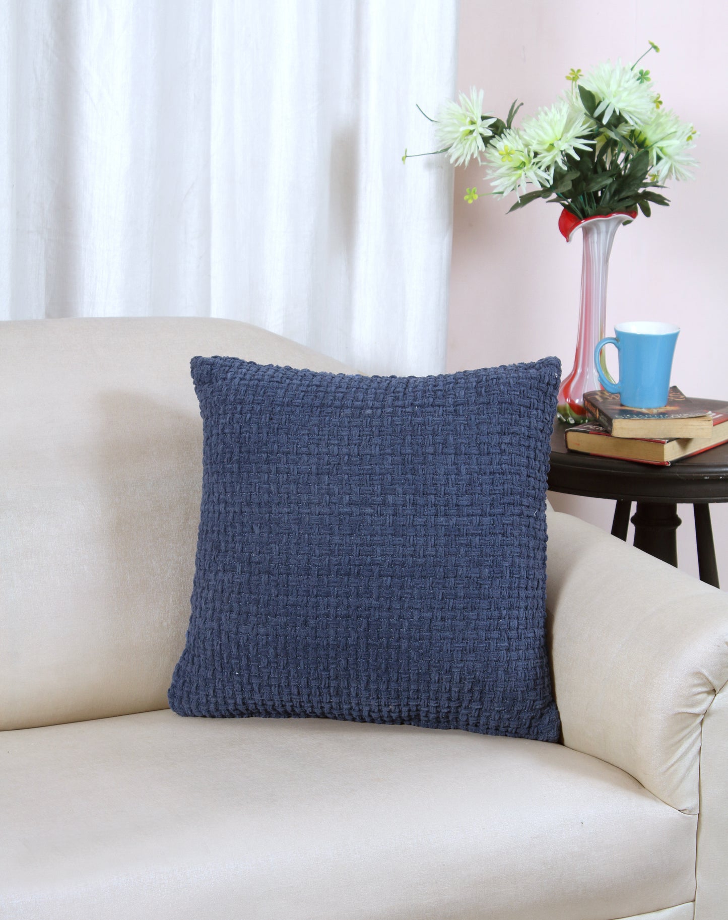 Chenille Basket Weave Cushion