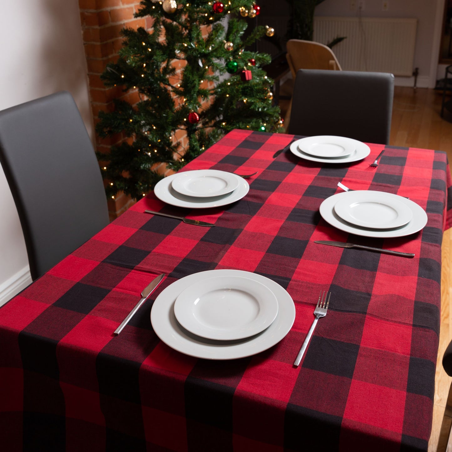 Buffalo Check Cotton Tablecloth