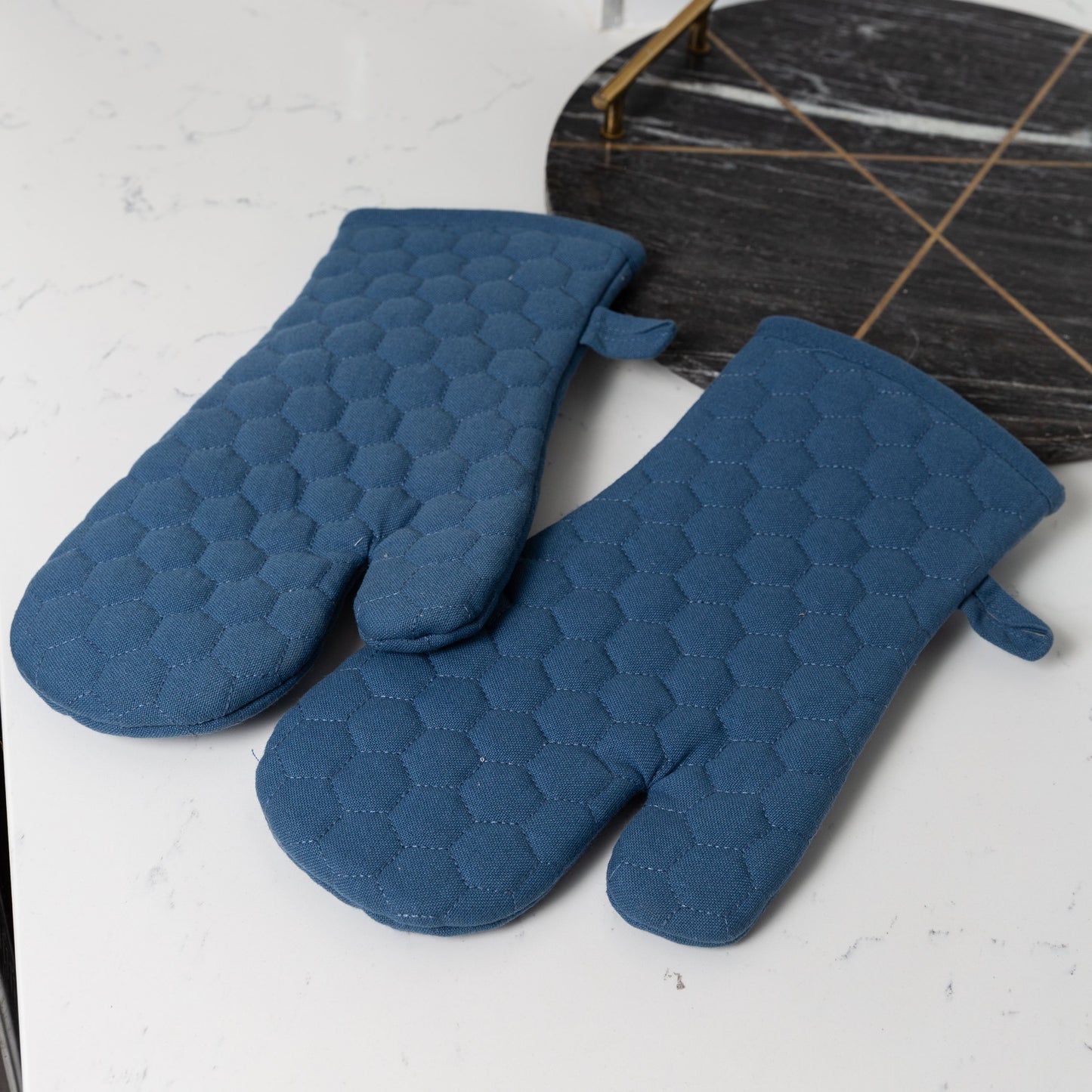 Fouta Cotton Oven Mittens - Set of 2
