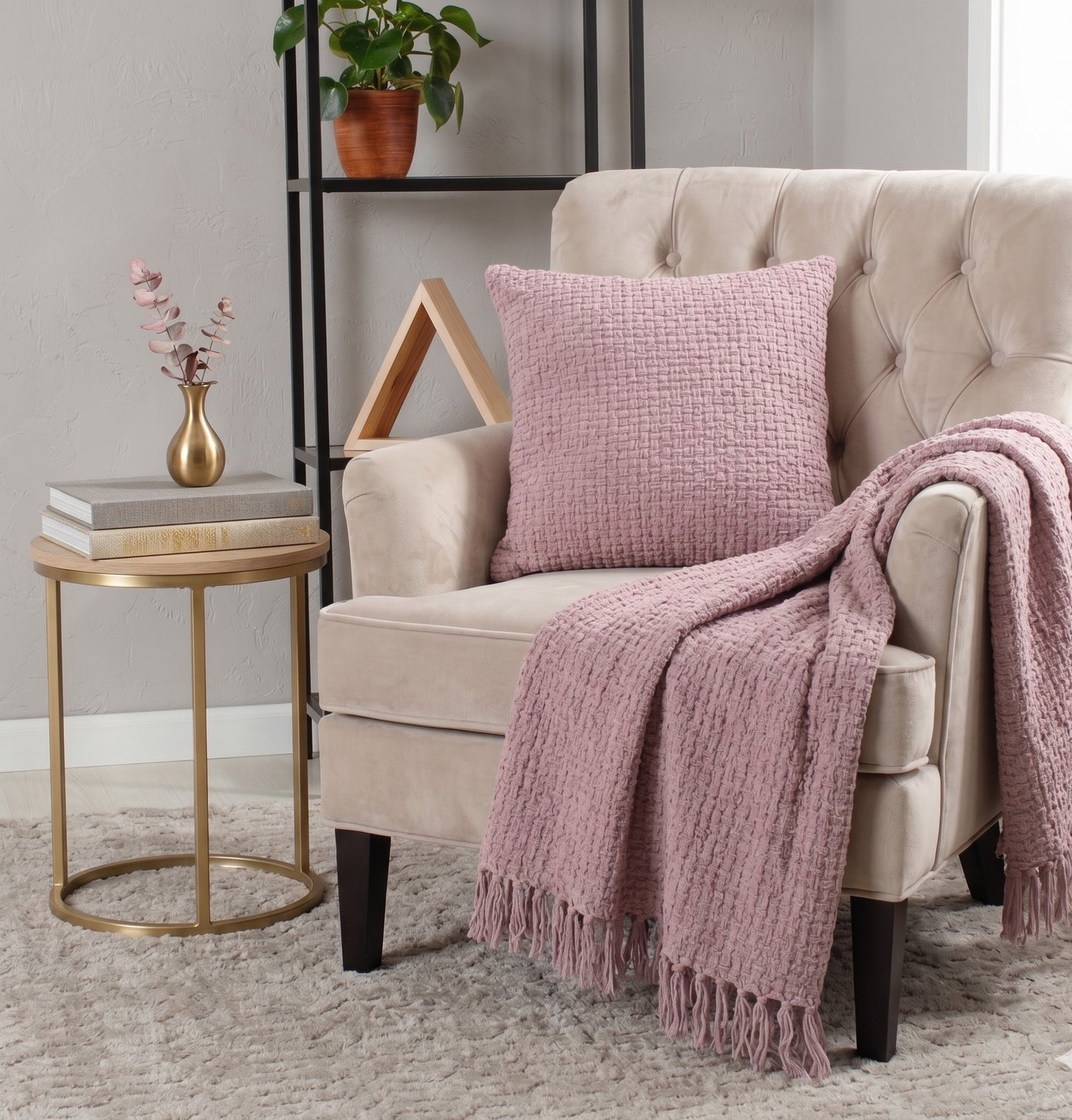 Chenille Basket Weave Throw
