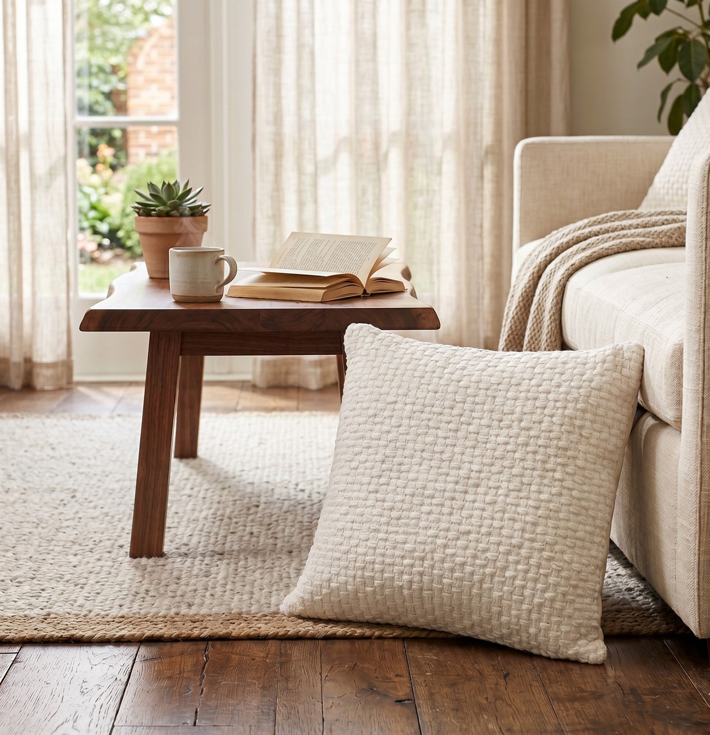 Chenille Basket Weave Throw