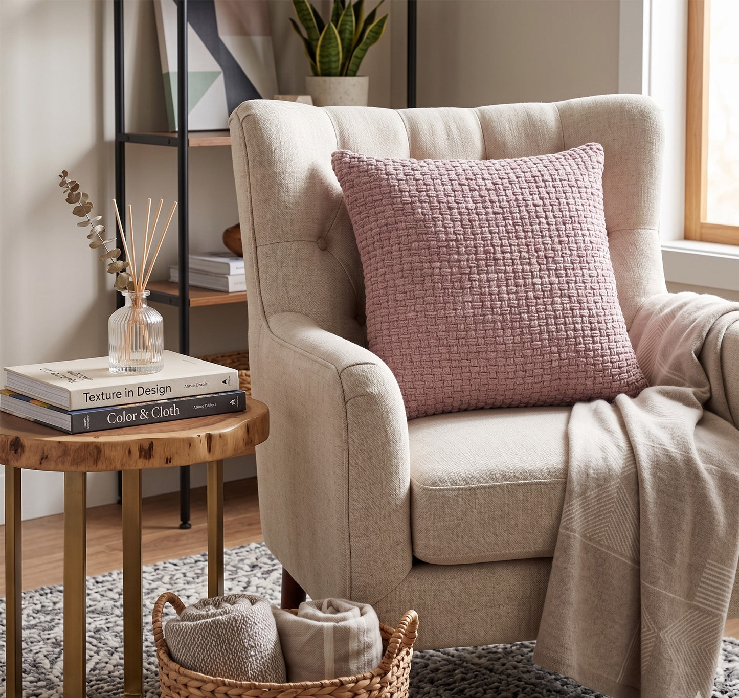 Chenille Basket Weave Throw