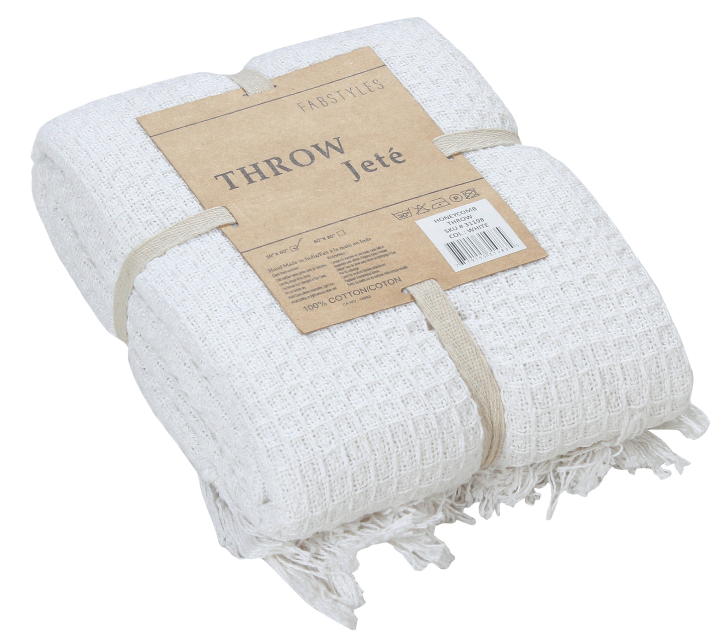 Honeycomb Cotton Throw