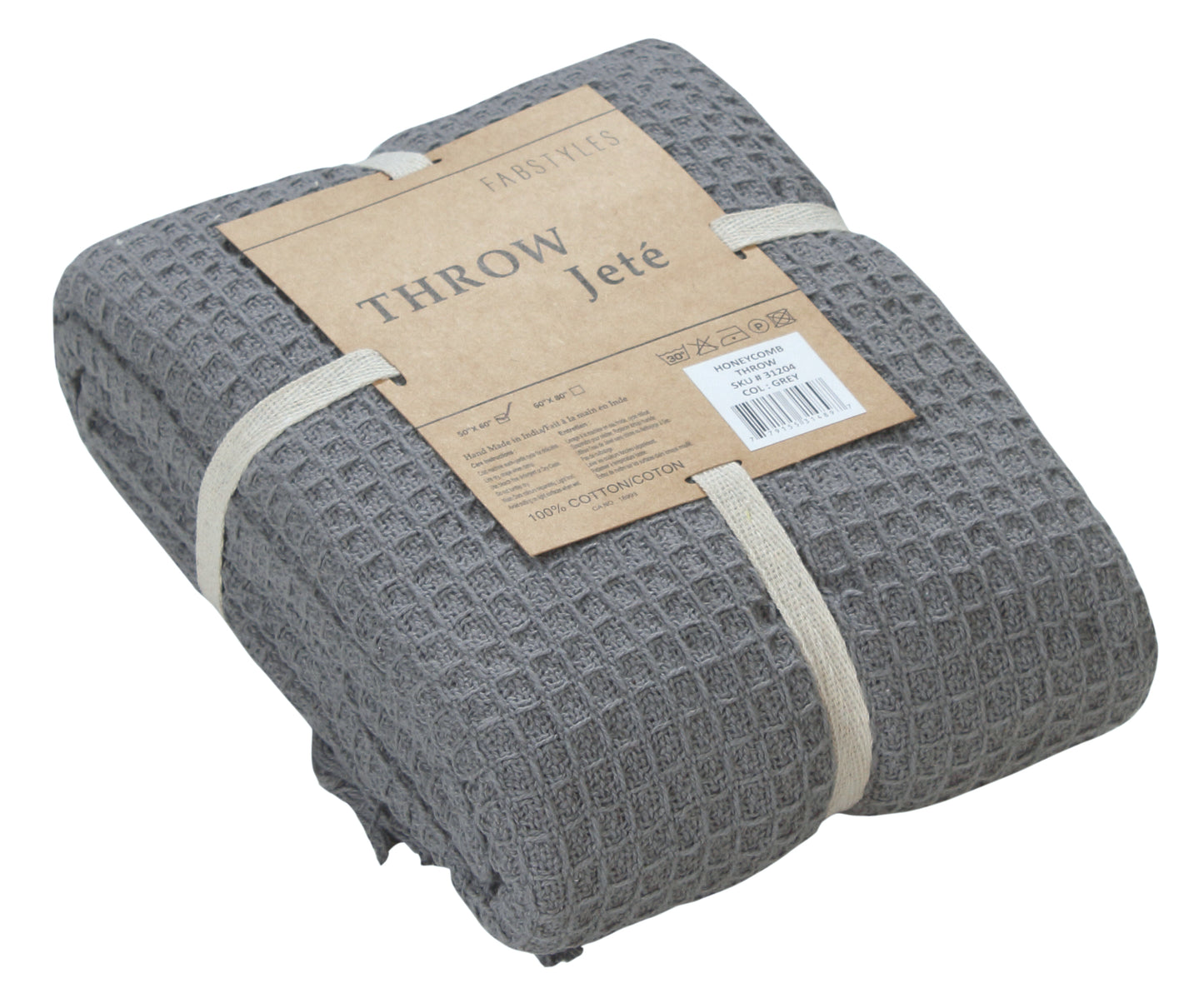 Honeycomb Cotton Throw