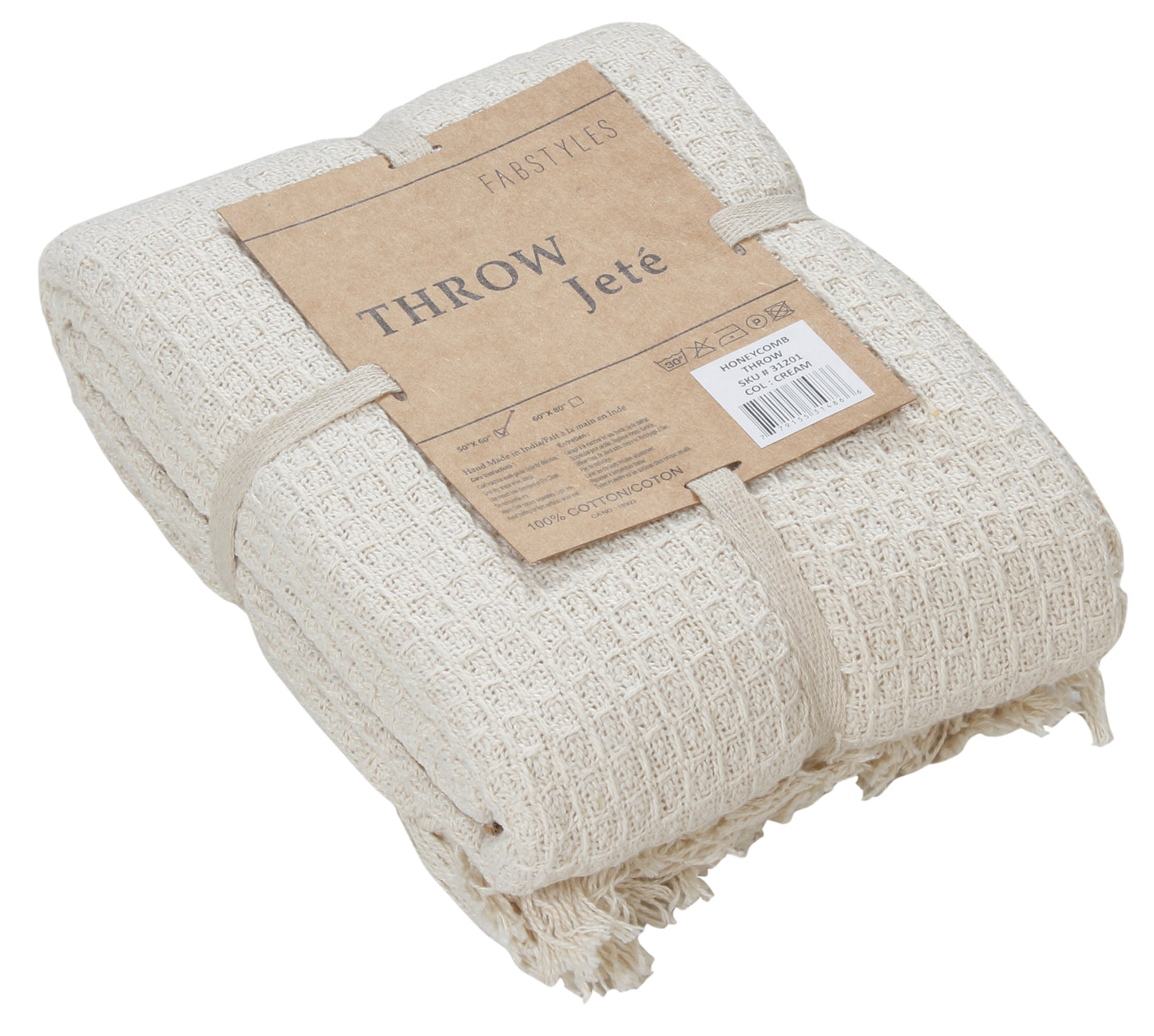 Honeycomb Cotton Throw