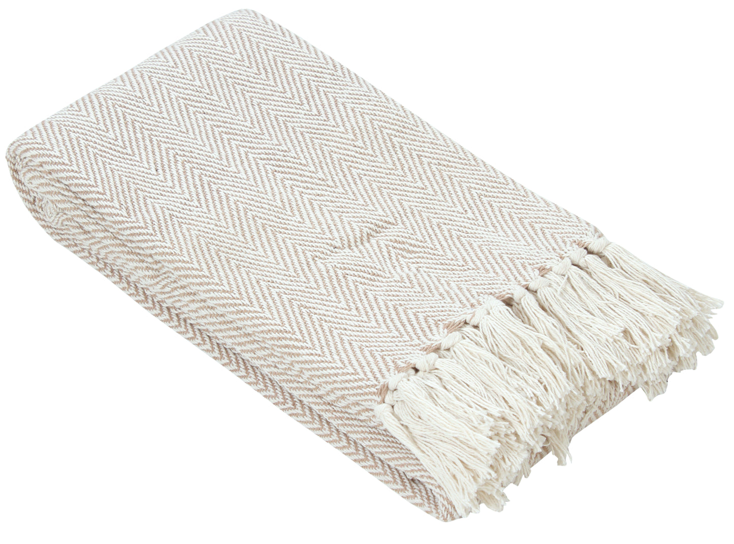 Herringbone Striped Cotton Throws