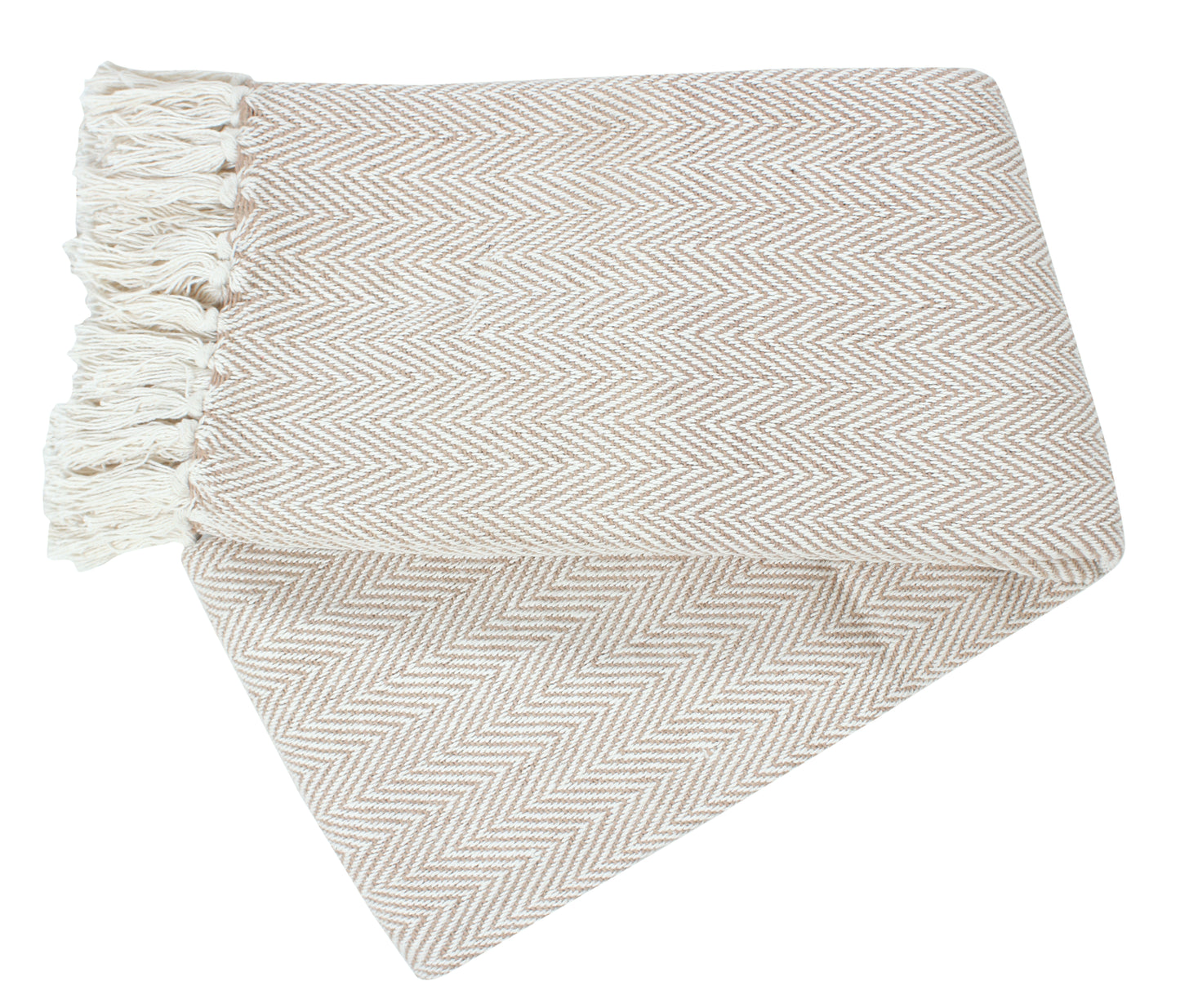 Herringbone Striped Cotton Throws