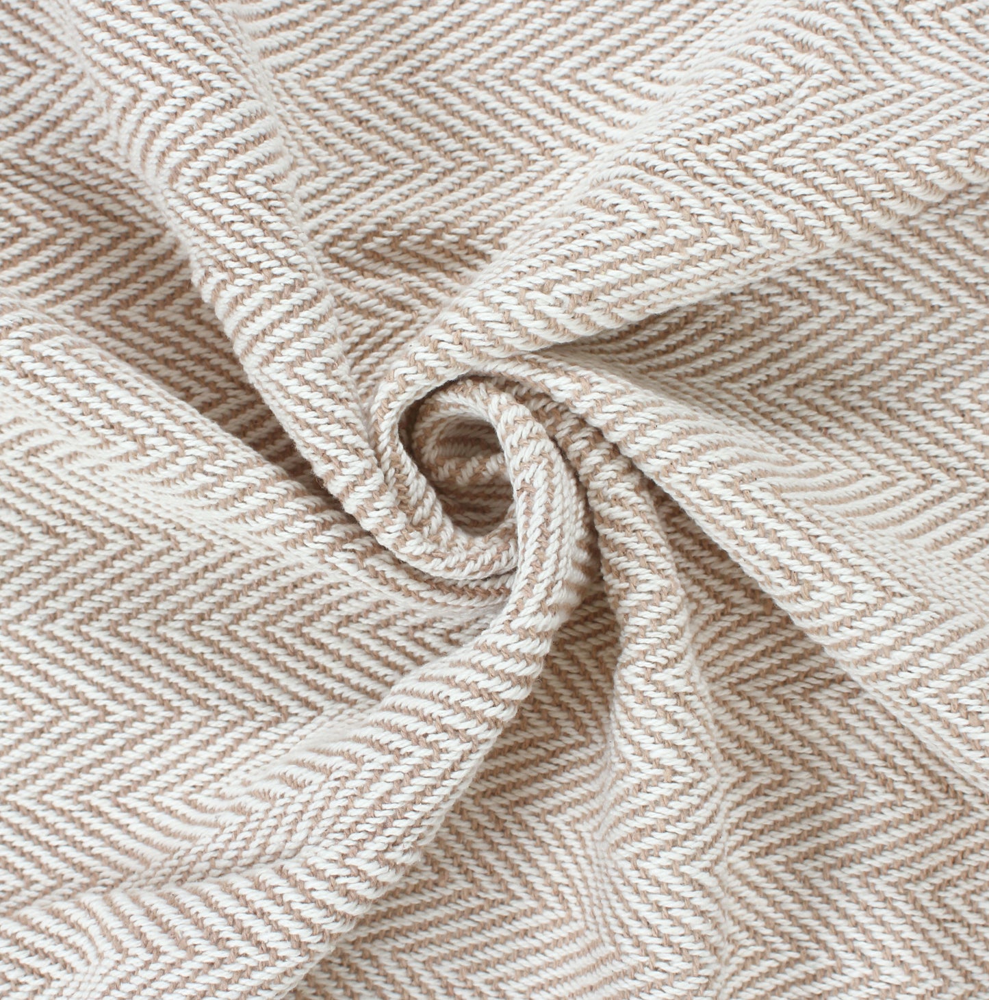 Herringbone Striped Cotton Throws