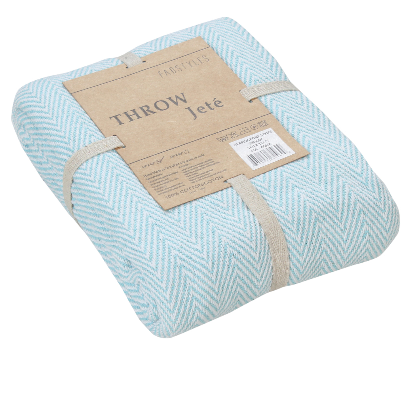 Herringbone Striped Cotton Throws