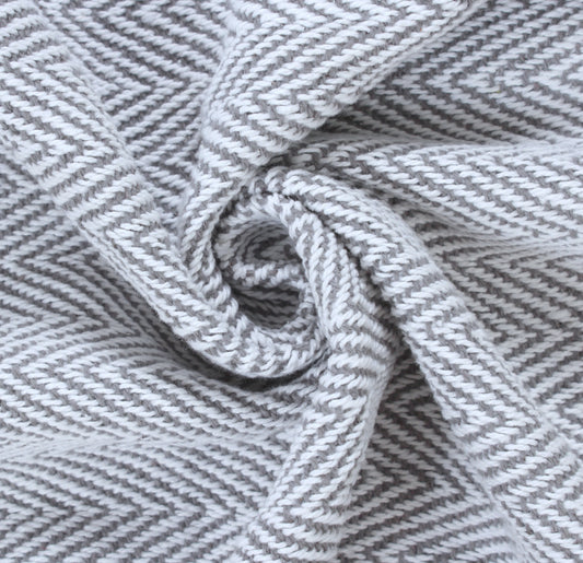Herringbone Striped Cotton Throws