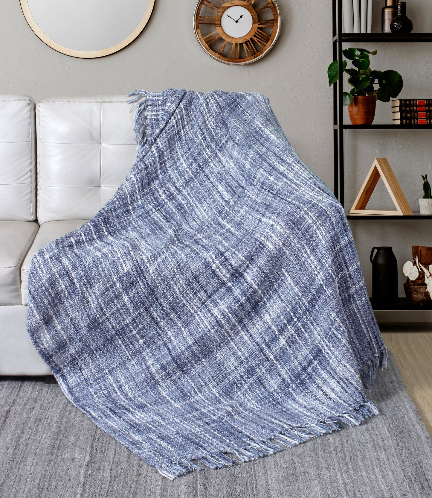 Florence Luxury Throw Blanket 50” x 60” – Soft & Cozy Decorative Throw for Sofa & Bed