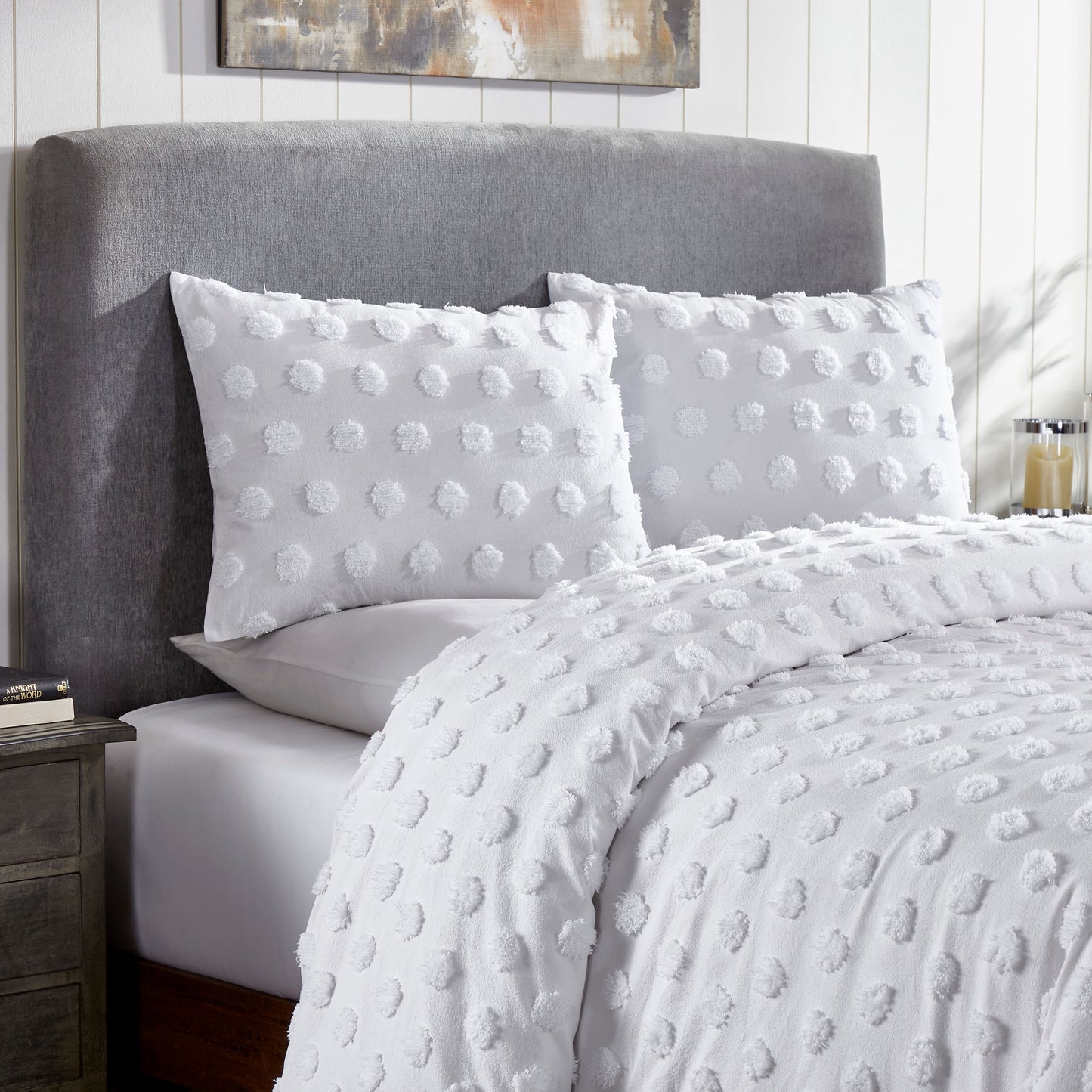 Venice Tufted Cotton Duvet Cover Set