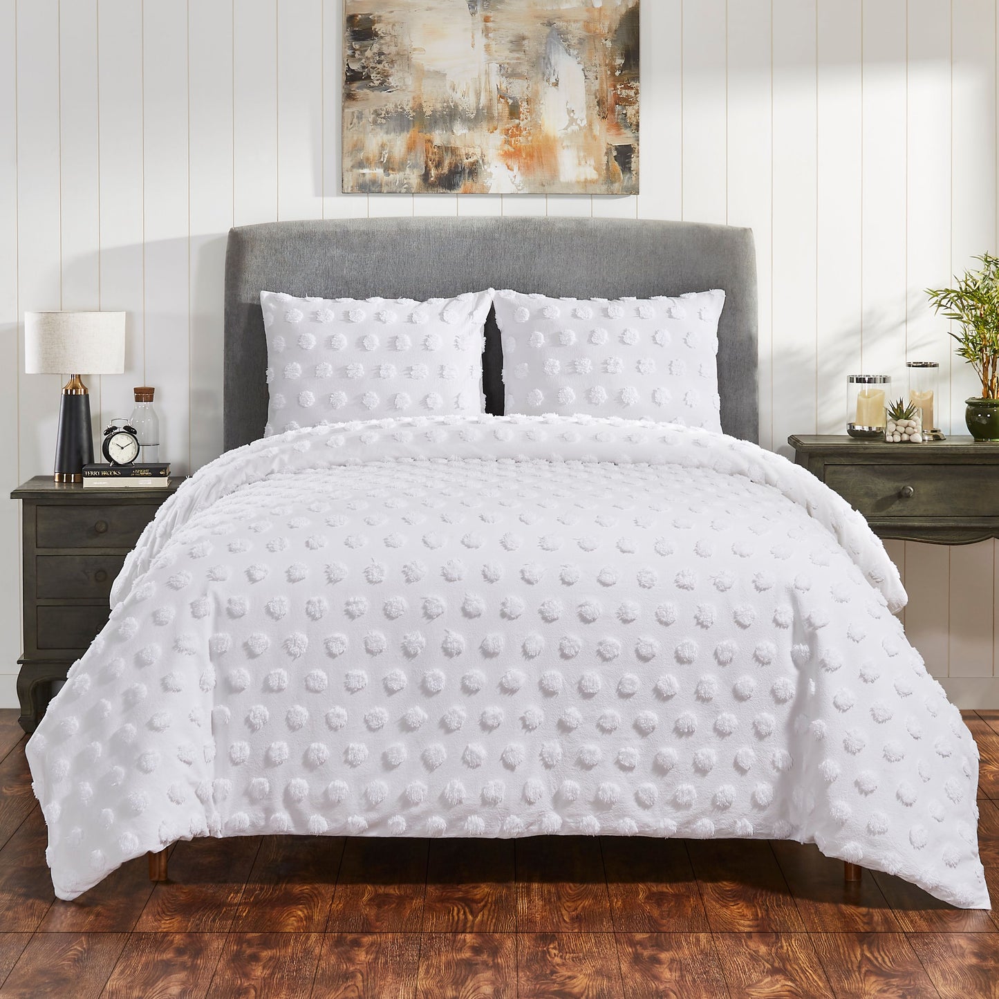 Venice Tufted Cotton Duvet Cover Set