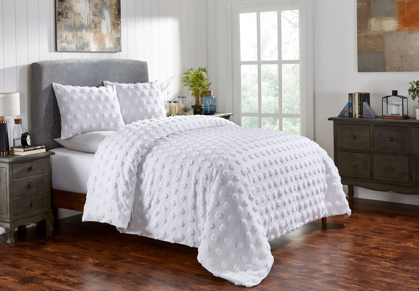 Venice Tufted Cotton Duvet Cover Set