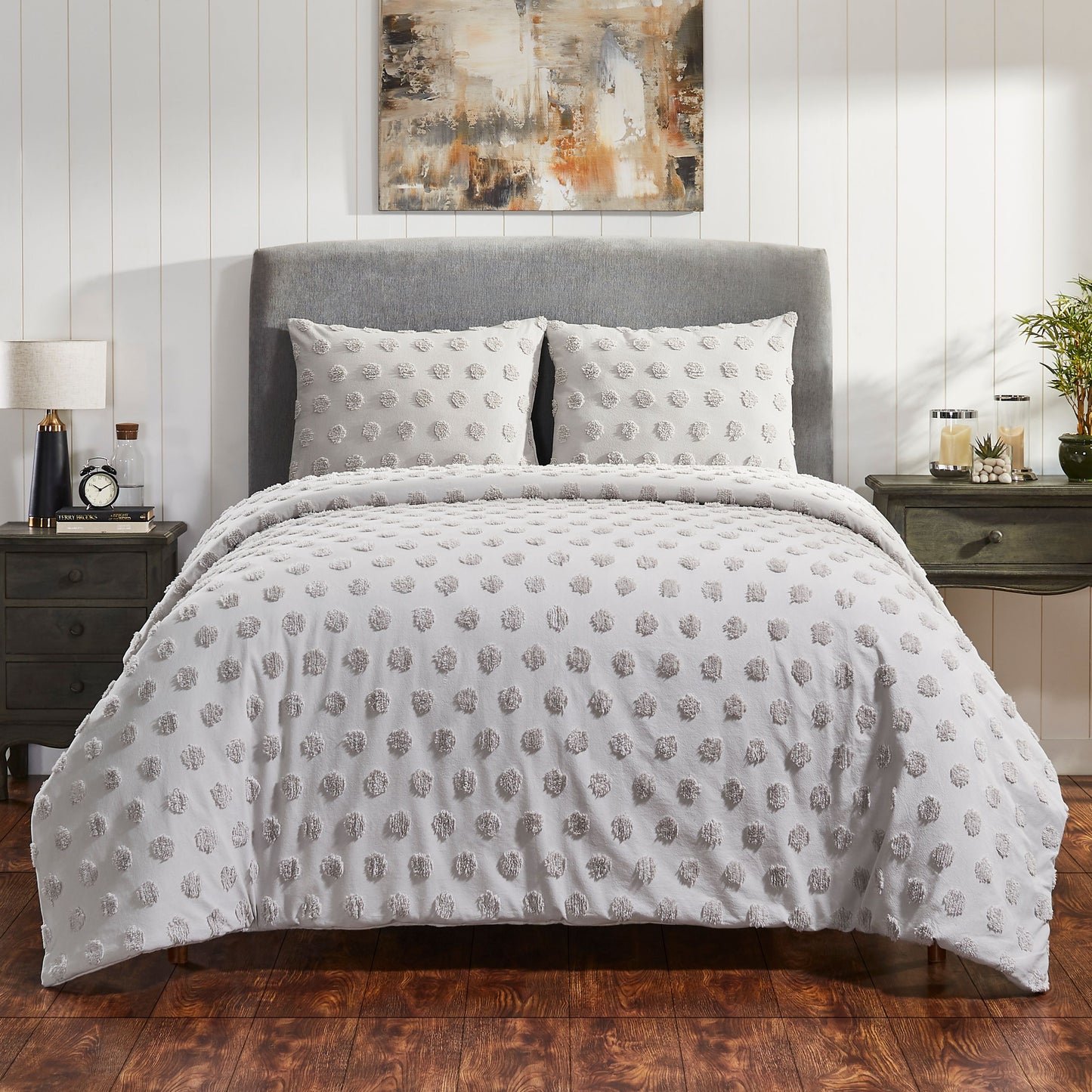 Venice Tufted Cotton Duvet Cover Set