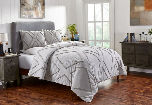 Arizona Tufted Cotton Duvet Cover Set