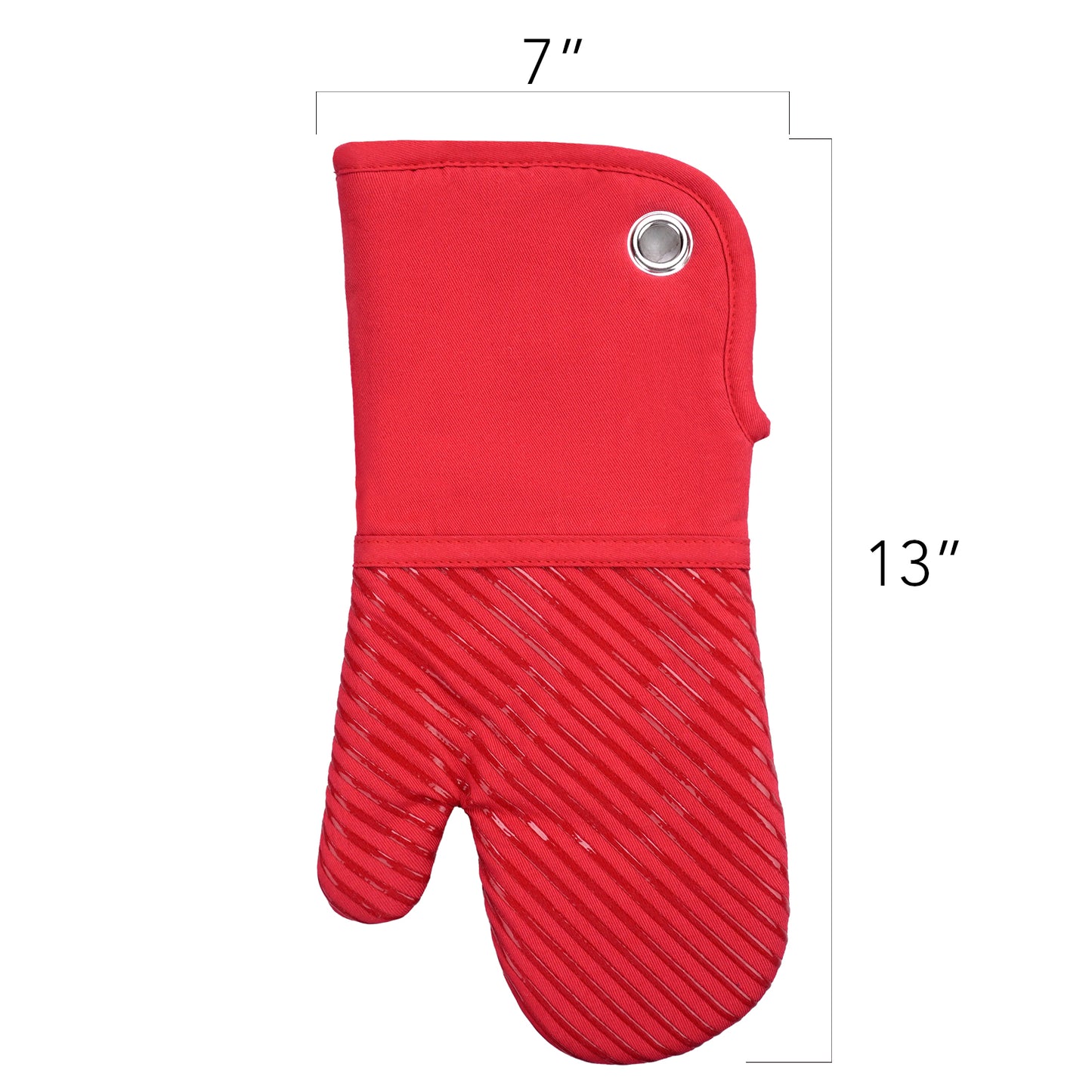 SILICON PRINT OVEN MITT-PAIR