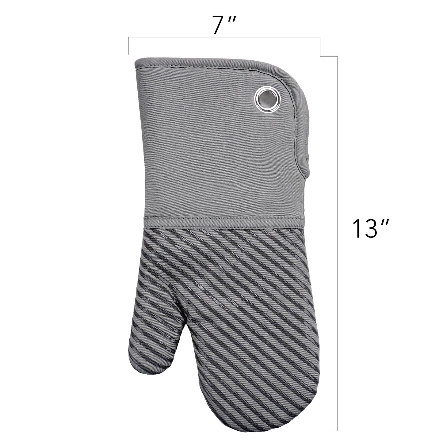 SILICON PRINT OVEN MITT-PAIR