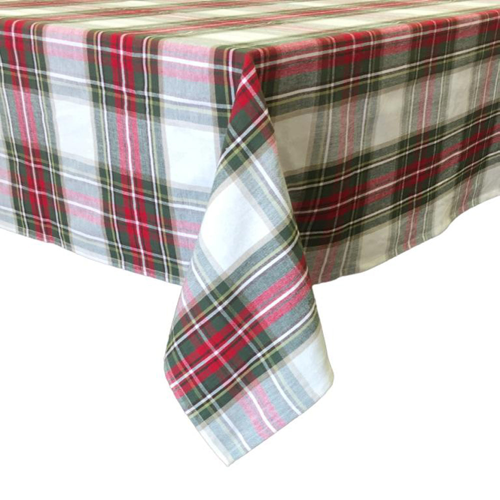 Celebration Plaid Cotton Tablecloth