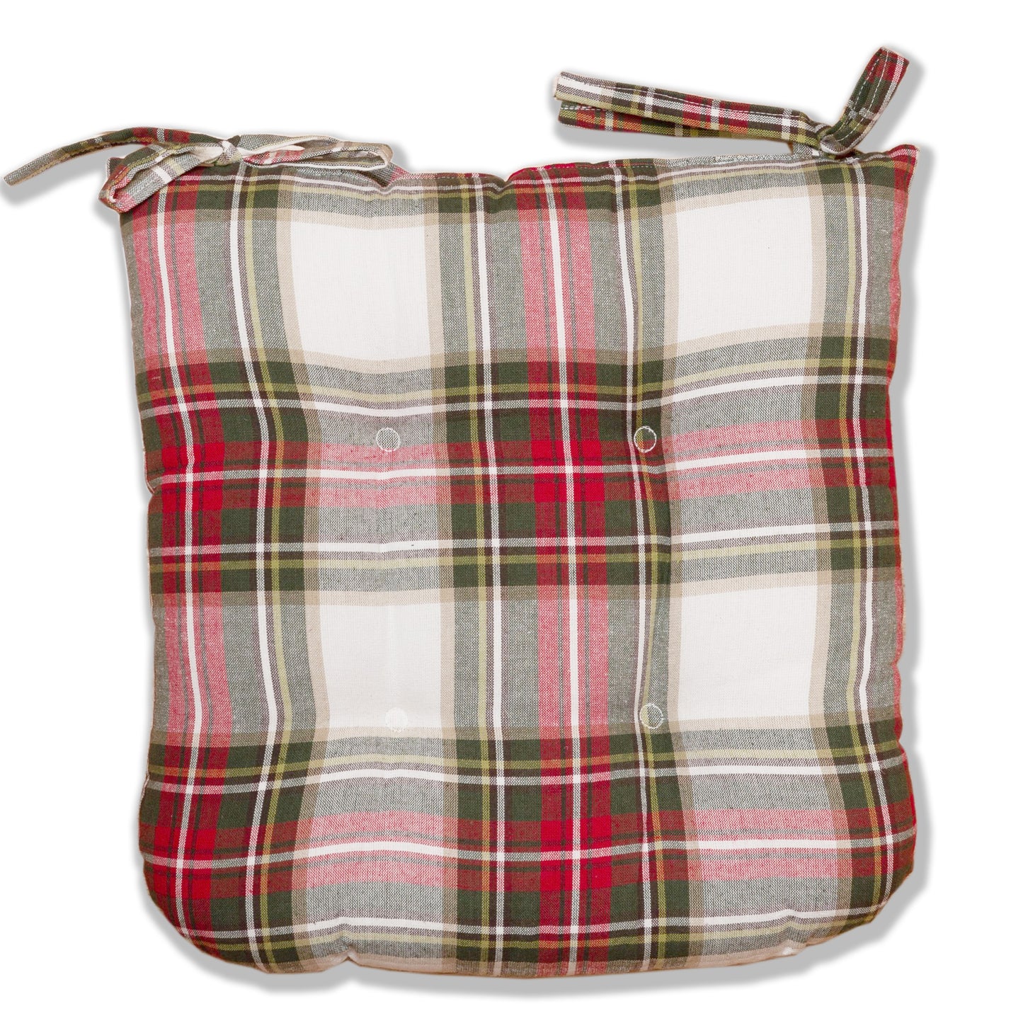 Celebration Plaid Cotton Chairpads
