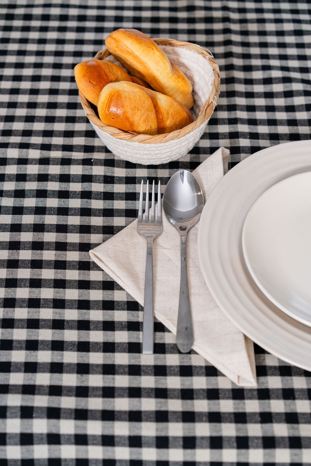 GINGHAM CHECK-TABLE CLOTH