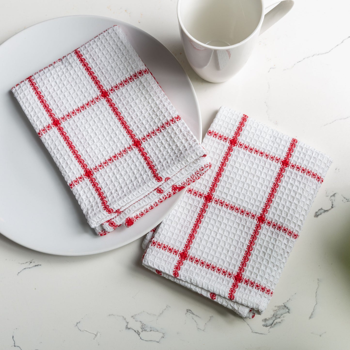 Solo Waffle Cotton Dishcloth - Set of 2