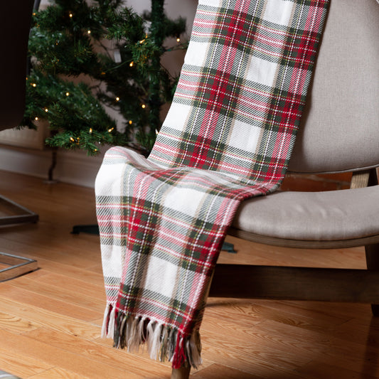 Celebration Plaid Cotton Throw
