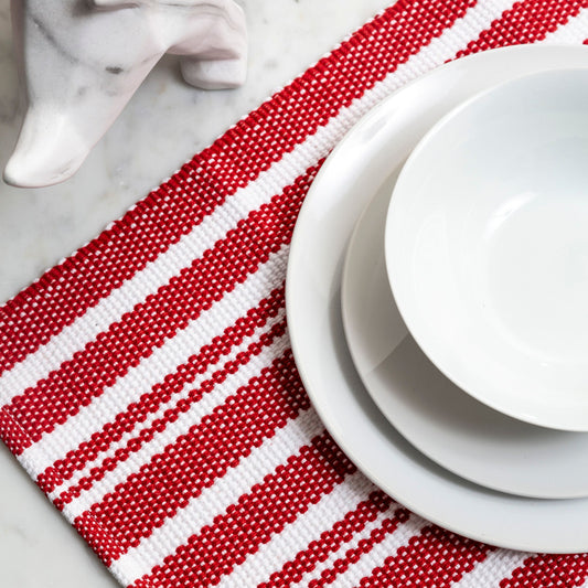 Broadway Stripe Cotton Placemats - Set of 4