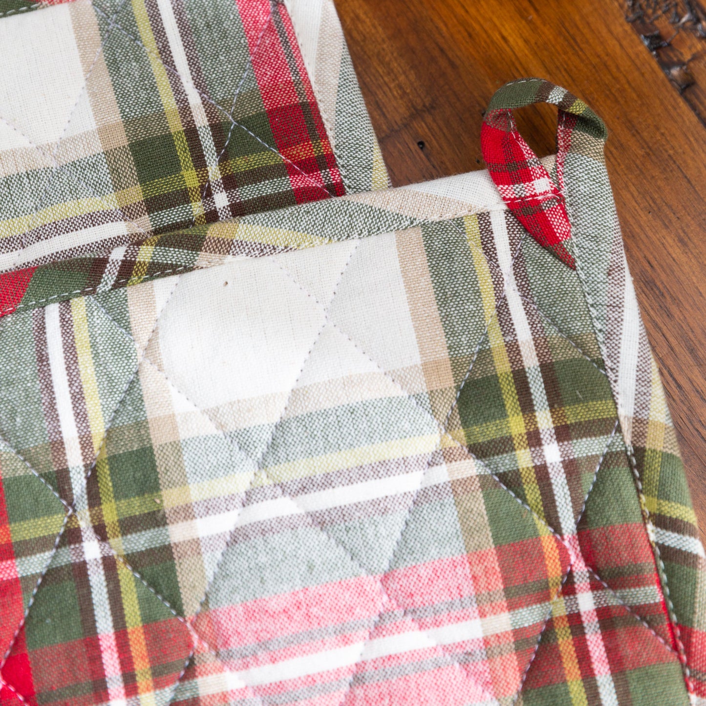Celebration Plaid Cotton Pot Holder - Set of 2