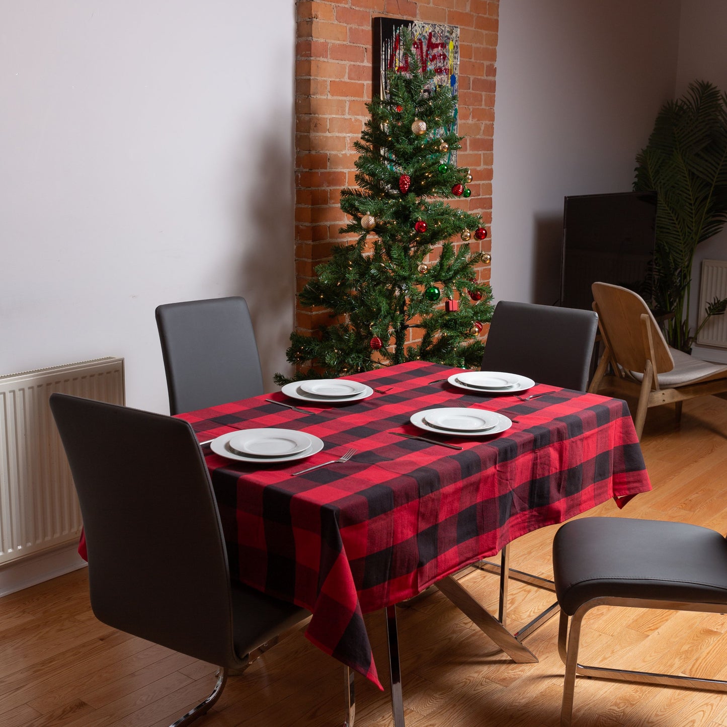 Buffalo Check Cotton Tablecloth