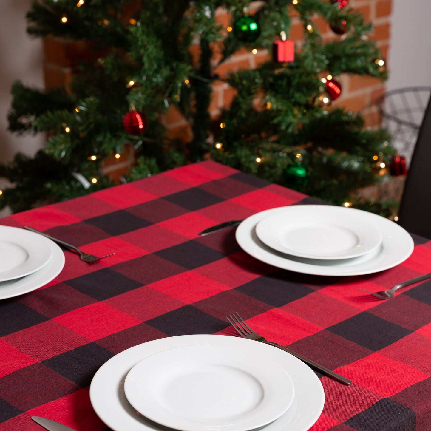 Buffalo Check Cotton Tablecloth