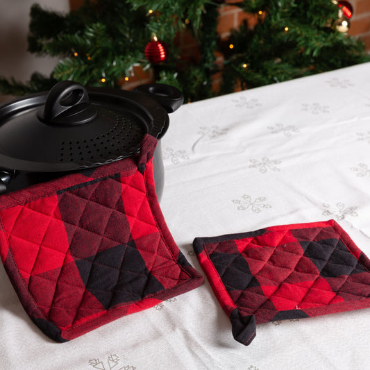 Buffalo Check Cotton Potholder - Set of 2