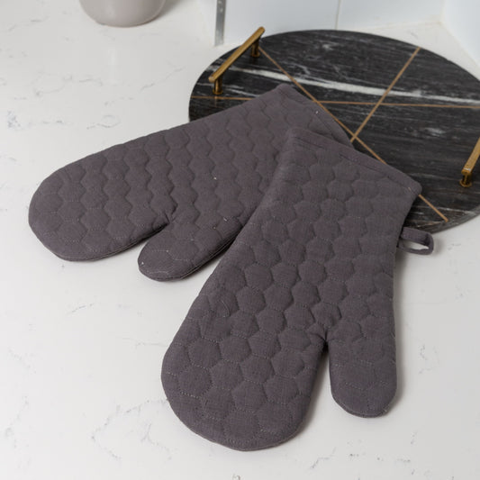 Fouta Cotton Oven Mittens - Set of 2